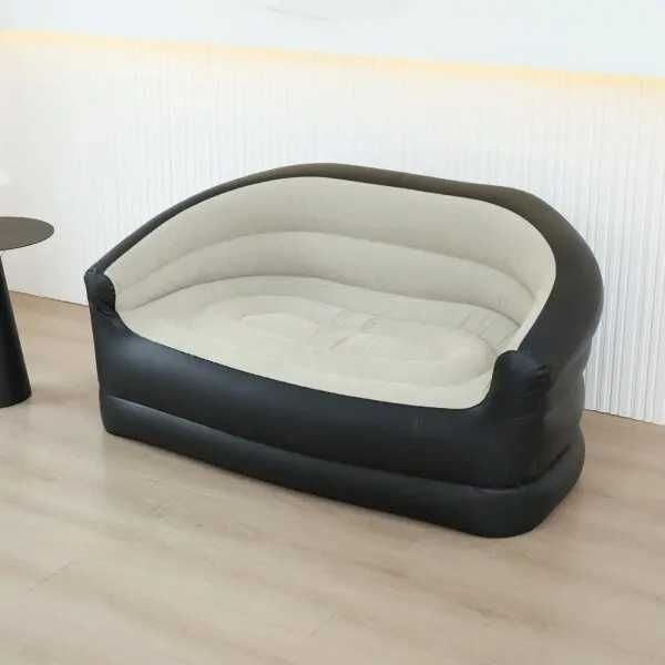 ‼️Надувной диван двухместный с флокированным покрытием  138х87х71 см‼️