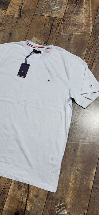 Biała koszulka męska t-shirt bawełna premium XXXL
