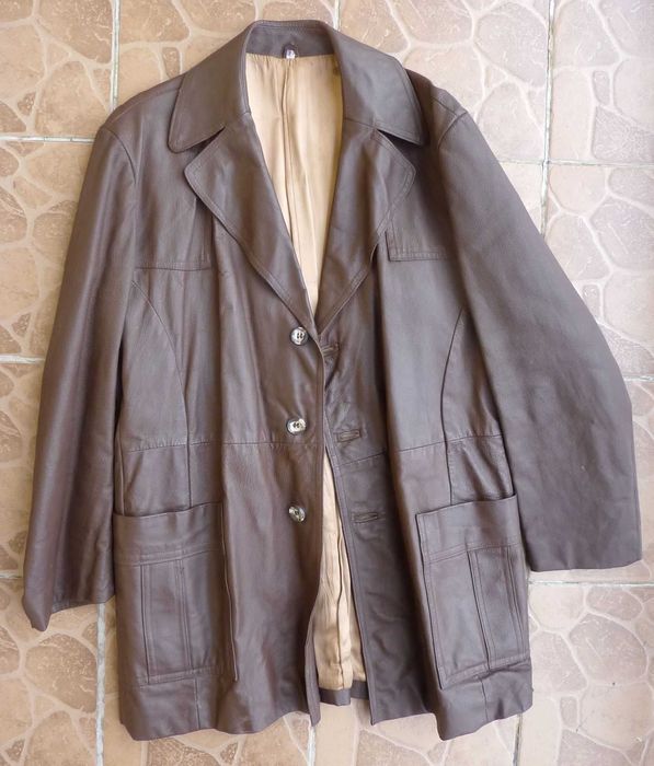 skórzana kurtka męska - CONTESSA - SKOGAR - Łódź - rozm. 54 - PRL