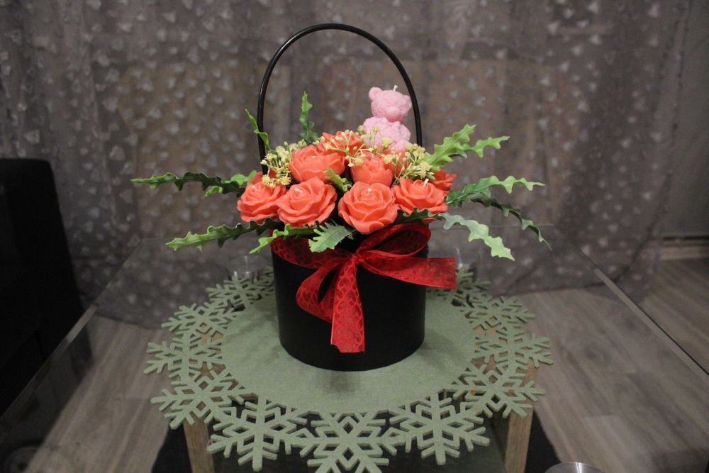 Bukiet ze świec sojowych / Flowerbox