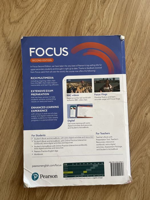 Focus Second Edition — английский язык, учебник Pearson