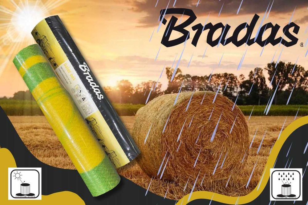 Siatka Rolnicza Do Belowania Słomy Siana 1,23 X 2000 m BALER NET MOCNA