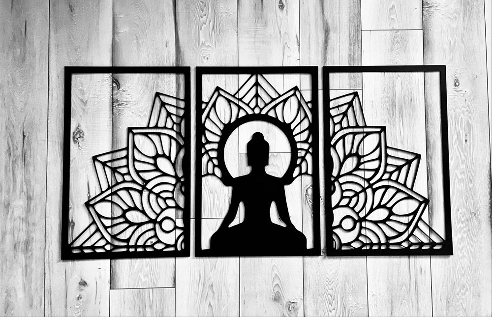 Tryptyk trzyczęściowy Mandala Budda