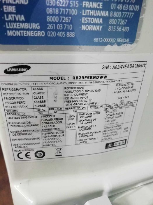 Frigorifico Samsung No Frost RB29FSRNDWW