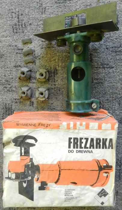 Stara wiertarka CELMA i przystawki pilarka, frezarka, piła brzeszczot