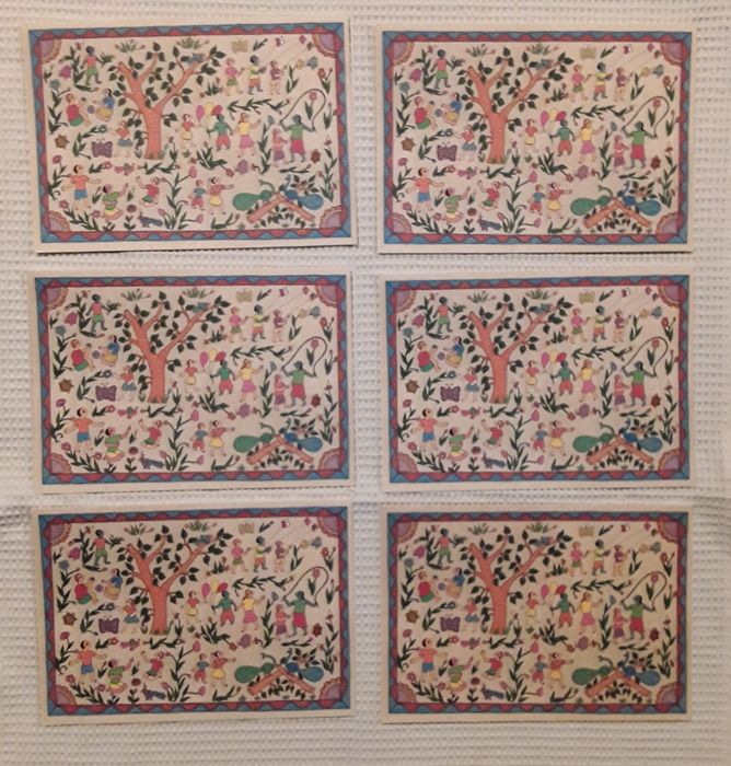 6 Postais UNICEF anos 90