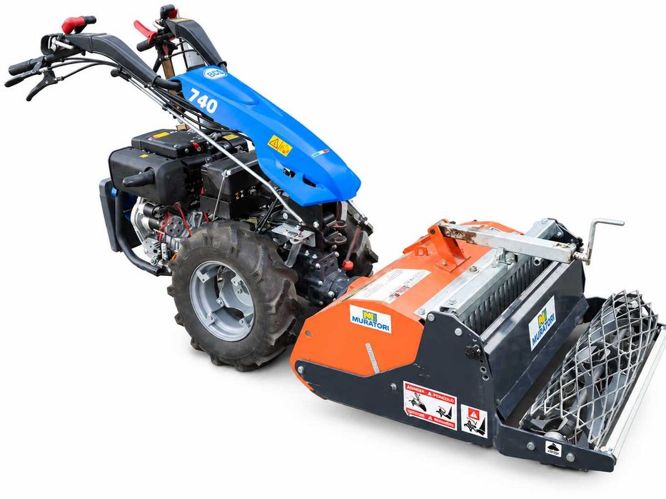 Glebogryzarka Muratori MWX66 + ciągnik jednoosiowy BCS 740 PowerSafe