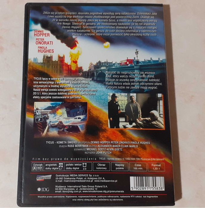 Tycus Kometa Śmierci film DVD lektor polski