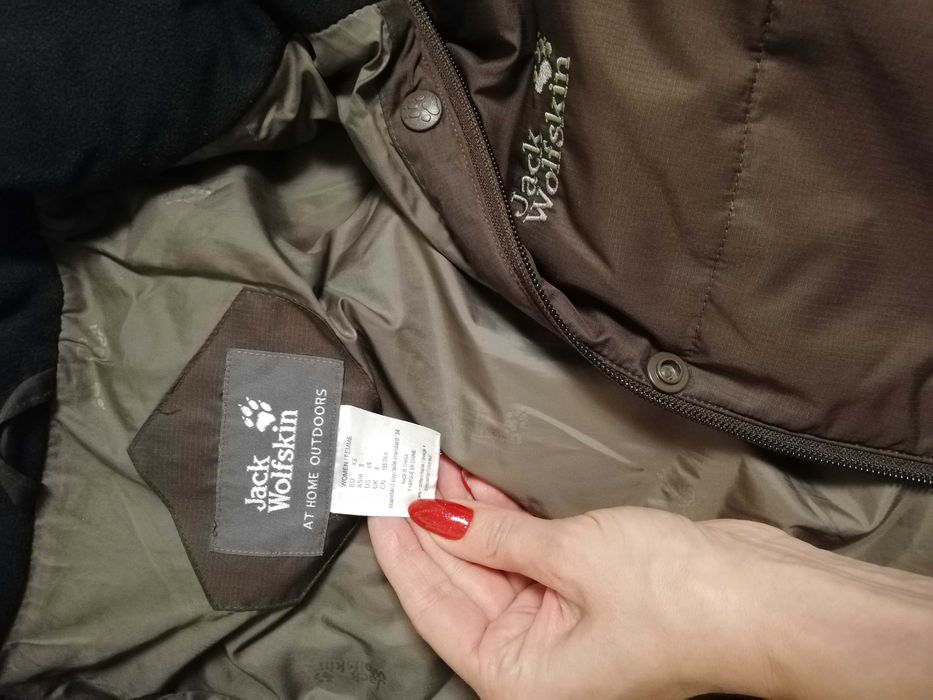 kurtka Jack Wolfskin xs s 34 36 dłuższa parka Jack Wolfskin s 36 xs 34