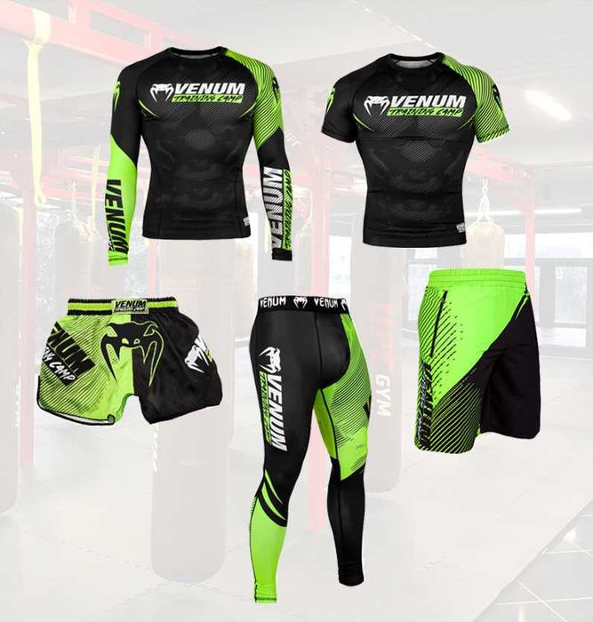 Детские на вес 10-60 кг 4в1, 5в1 Venum рашгард, леггинсы, шорты.