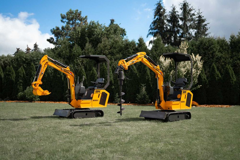 Nowa Minikoparka BERGER KRAUS BK800B koparka Leasing + łyżka