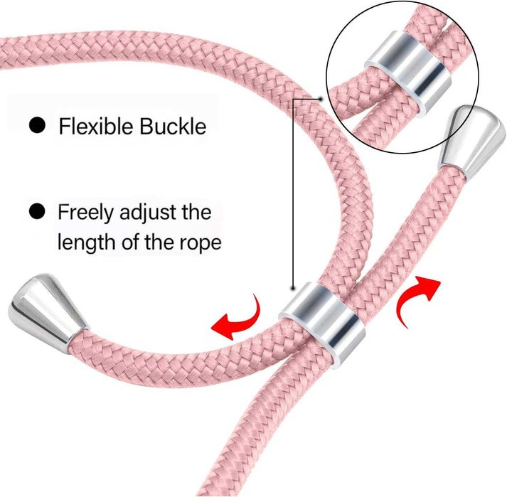 Etui iPhone 5 5S SE 2016 z łańcuszkiem brokat TPU różowe złoto