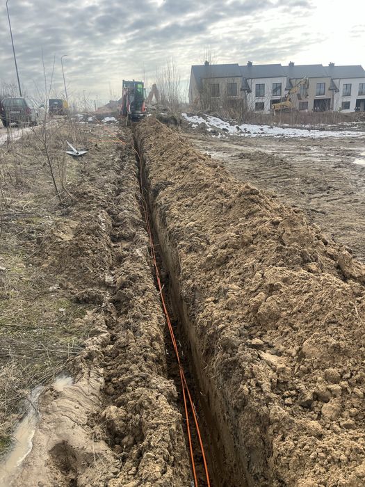 Prace ziemne , Uslugi Minikoparką ,Wykopy liniowe ,Przeciski