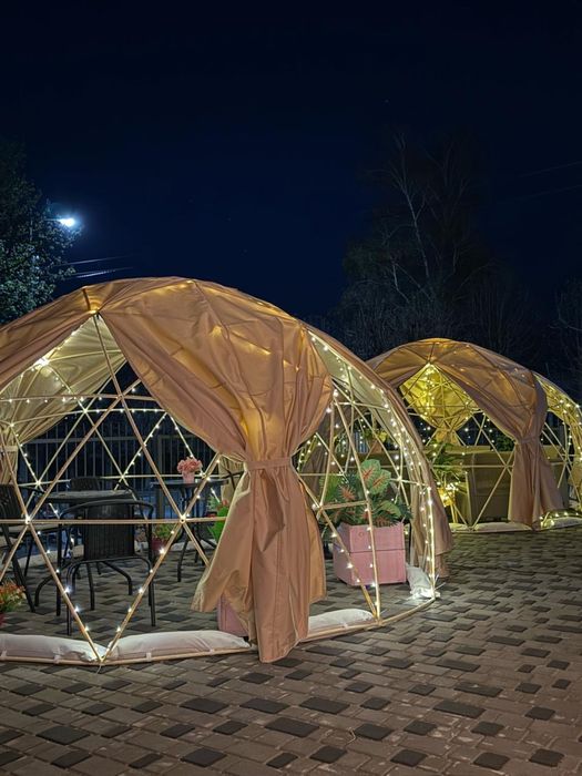 Літній шатер на геокупол 3,6м , намет , геосфера