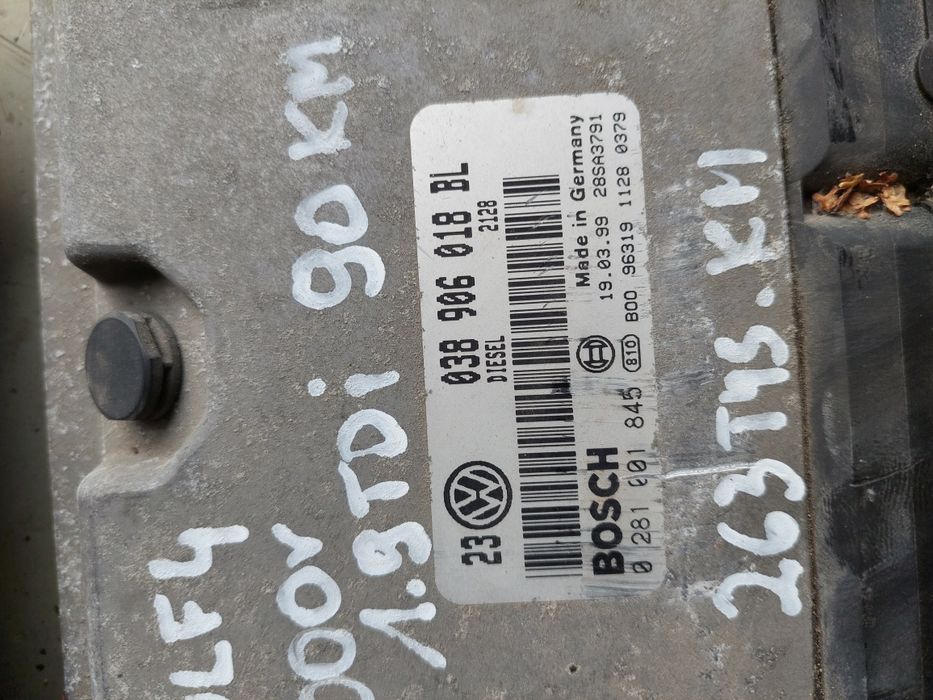 Zestaw startowy golf 4 bora 1.9tdi 90km sterownik licznik stacyjka imm