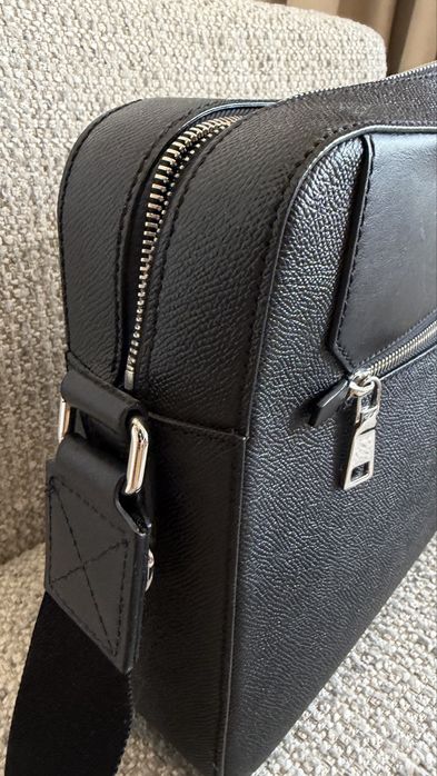 Dolce & Gabbana Milano кожаная мужская сумка Messenger Black