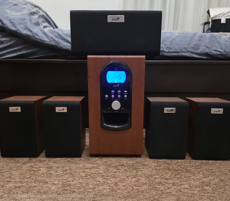 Домашний кинотеатр Genius SW-HF5.1 6000(Акустическая система)колонки, сабвуфер.