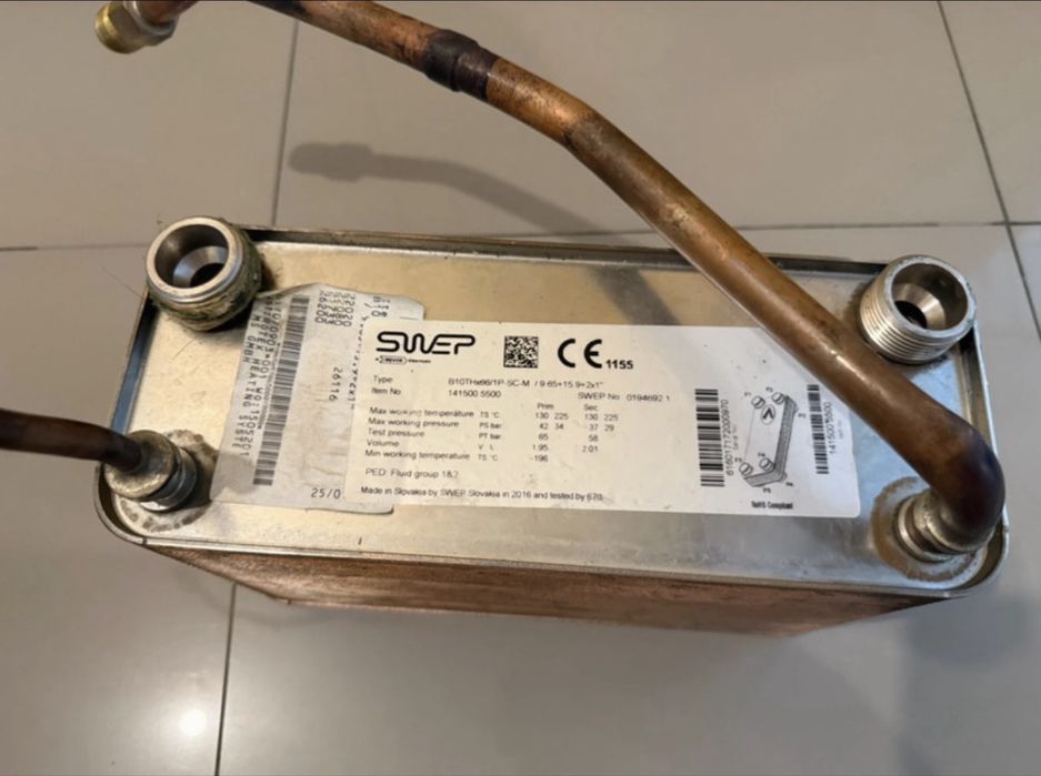 Permutador de calor Swep