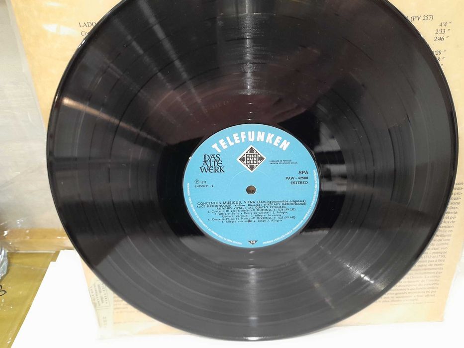 Disco em VINIL LP de Vivaldi "As Quatro Estações" musica clássica da Valentim de Carvalho de 1977 em bom estado
