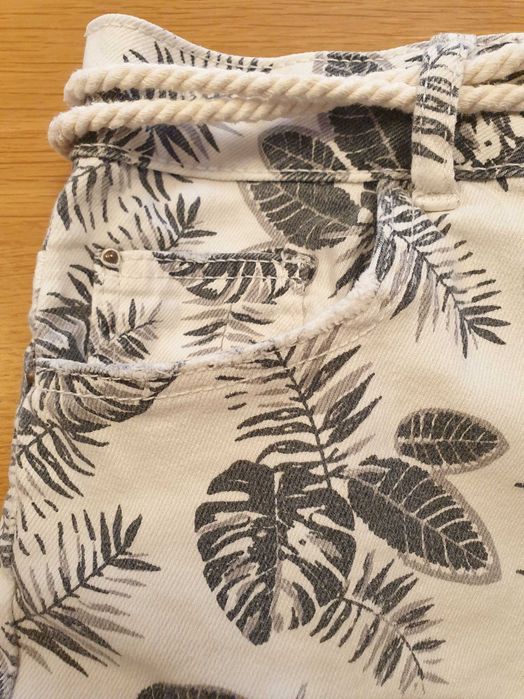 Calções de ganga elástica Zara Kids 11-12 anos (152cm)