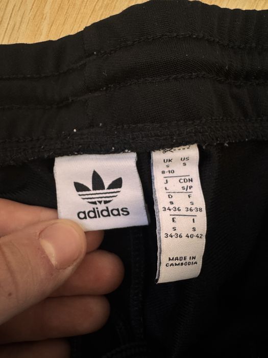 Spodnie z guzikami Adidas Triple Stripes