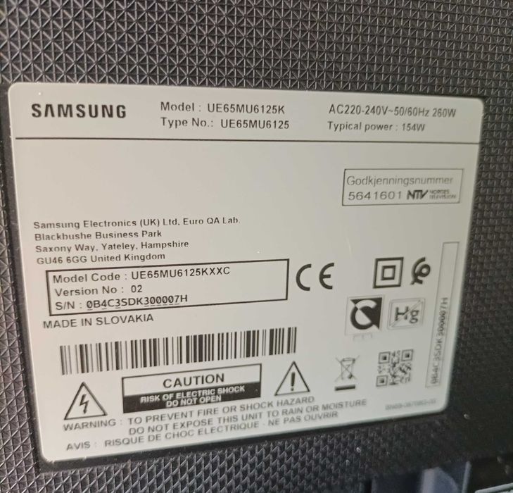 SmartTV Samsung 6 series (65)