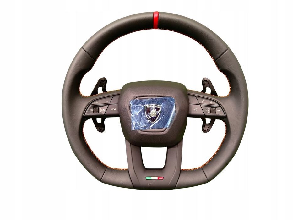 LAMBORGHINI URUS KIEROWNICA ŁOPATKI CZERWONA NIĆ