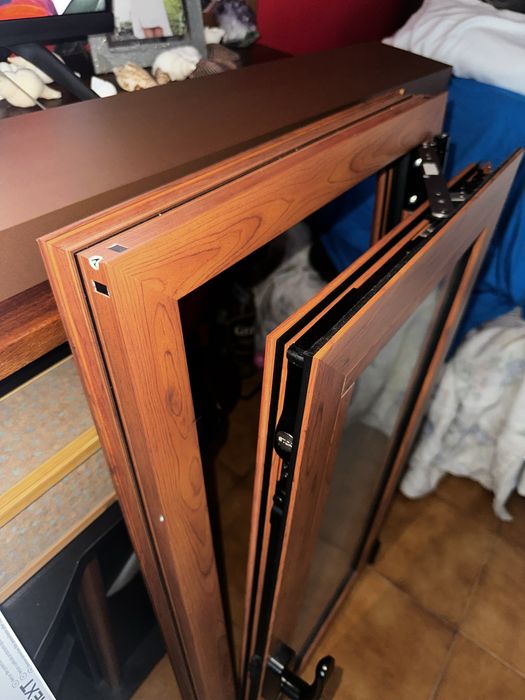 Janela aluminio oscila batente NOVA