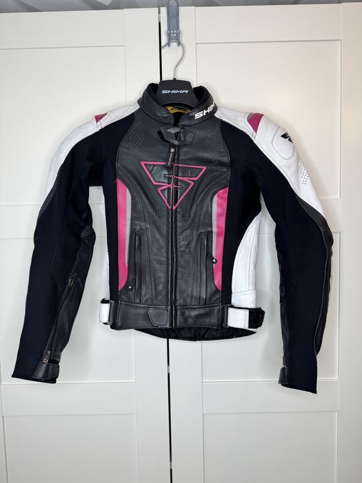 Damska Kurtka Motocyklowa Shima 32 XXS Miura Pink Skóra Alpinestars