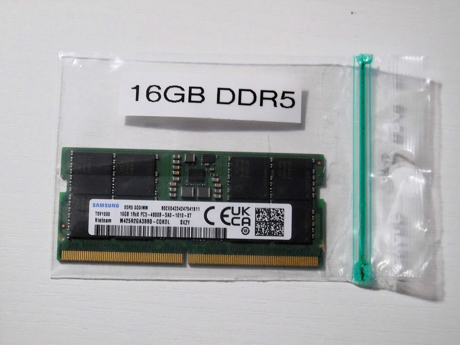 16GB Ram DDR5 SoDimm Samsung 4800Mhz