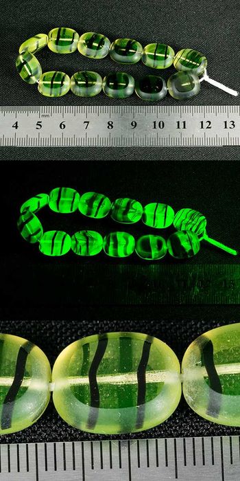 Урановое стекло Бусины разные виды [5]