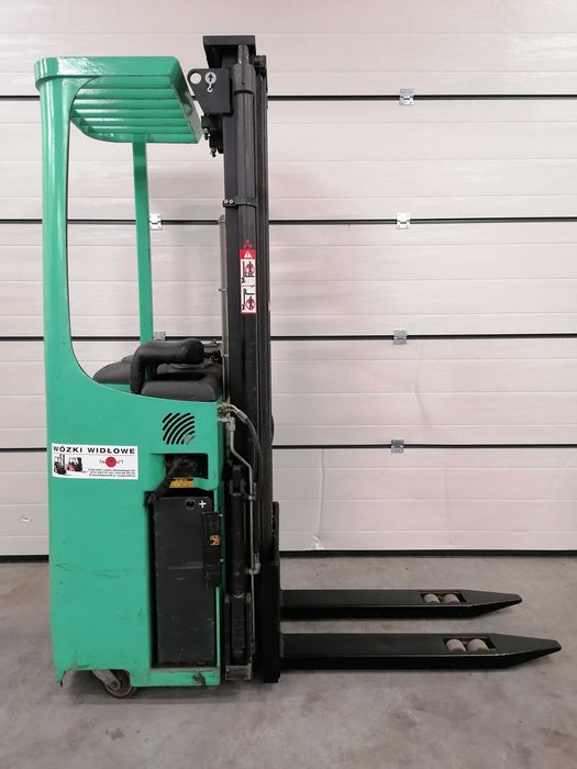 Wózek Widłowy Reach Truck Mitsubishi SBR16K 1600 kg, Triplex, FV