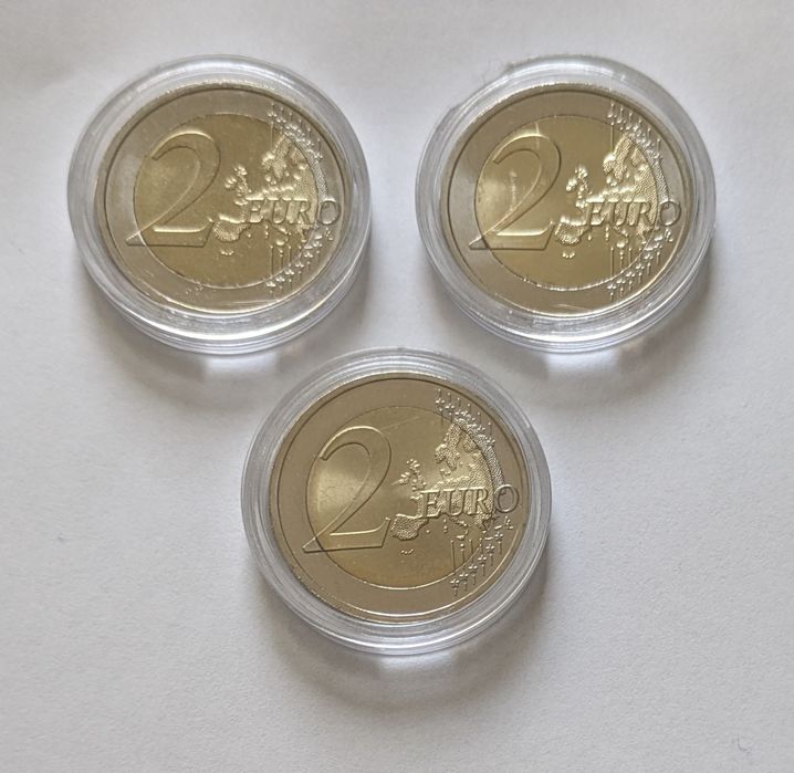 Lote 3 moedas comemorativas 2€