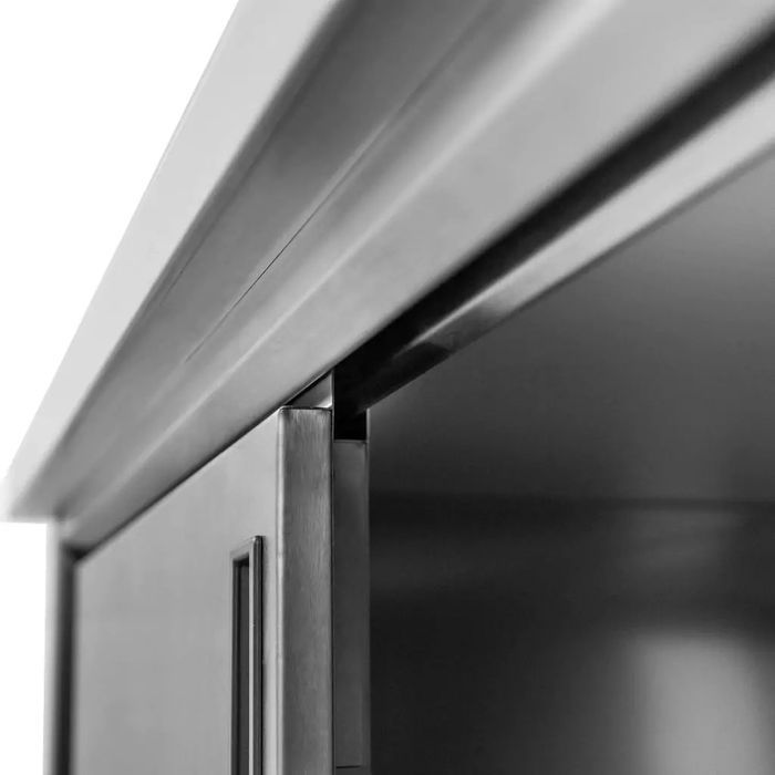 Stół gastronomiczny spawany z szafką Mega-M 150x60 stal nierdzewna