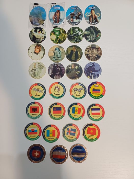 Tazo Epoka lodowcowa Cheetos Star Wars Star foods zwierzęta państwa