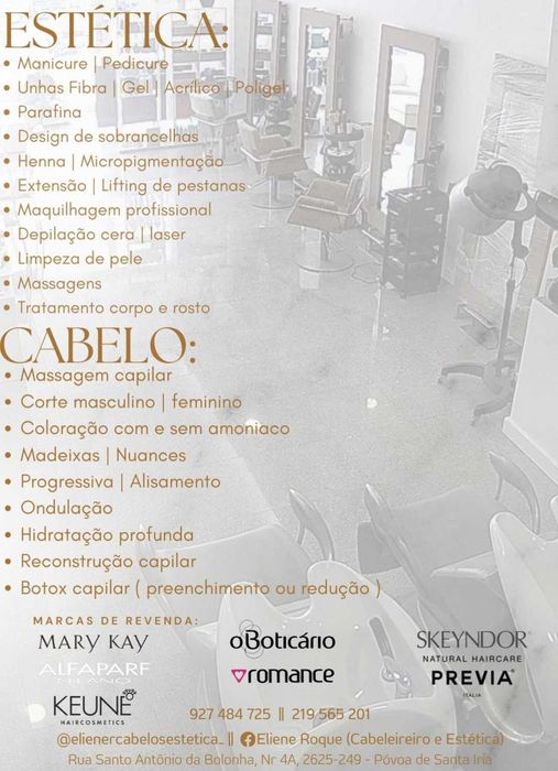 Eliene Roque cabeleireiro e estética