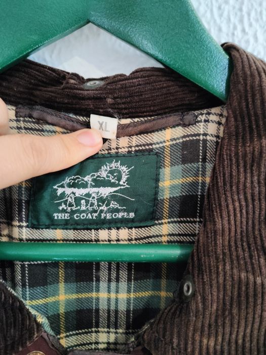 Casaco encerado, genuíno, XL