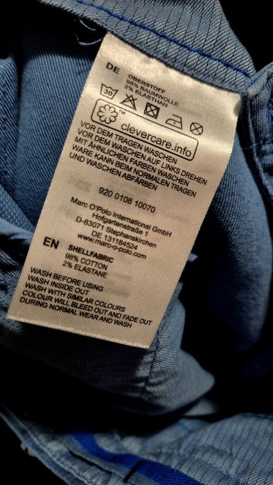 Spodnie Marc O' Polo niebieskie 32/32