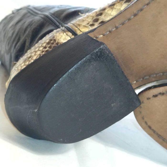 Черевики (сапоги) жіночі ковбойські, шкіра пітона, США, р. 37-38