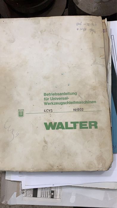 Универсально шлифовальный заточной walter 4cys