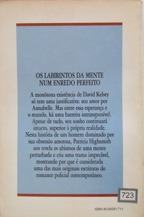 Patricia Highsmith - - - Essa Doce Obsessão - - - - - Livro