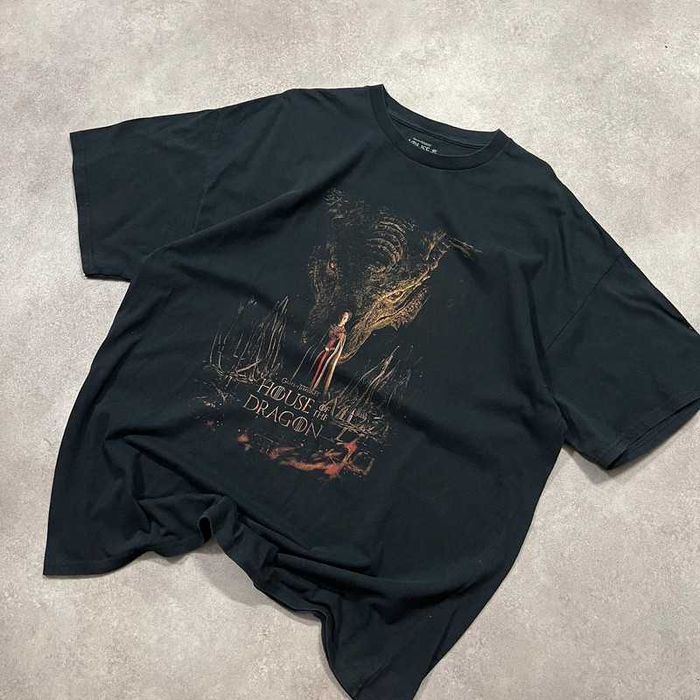 Vintage Koszulka Game Of Thrones T-Shirt Printed Y2K Trendy Baggy