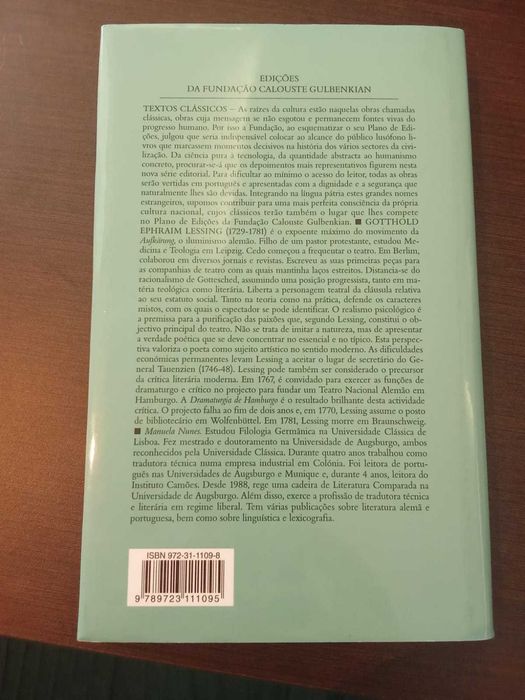 Dramaturgia de Hamburgo ( Seleção antológica)