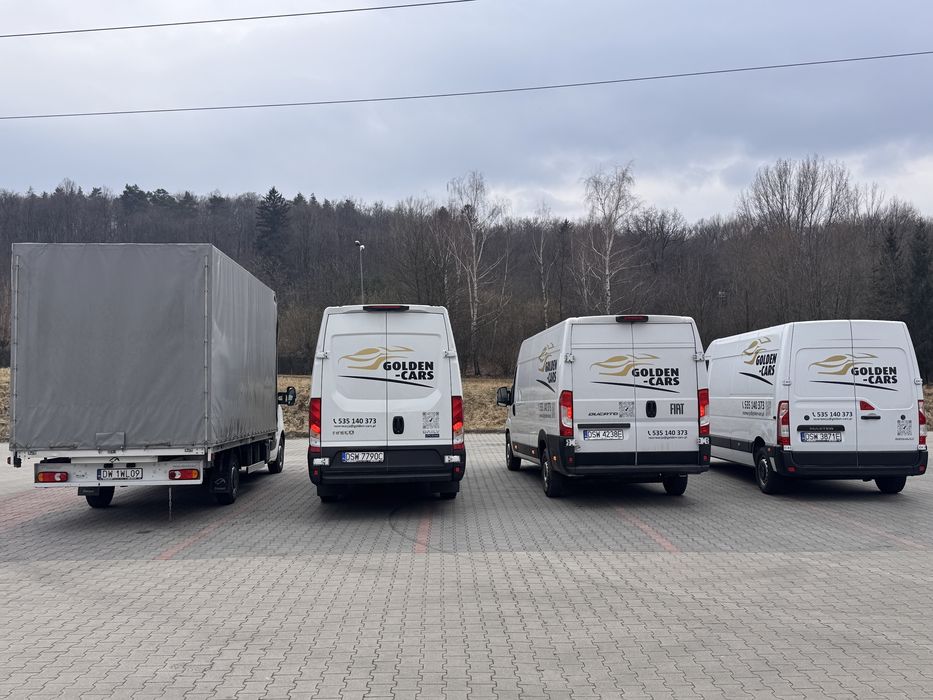 Wynajem busów dostawczych i osobowych.