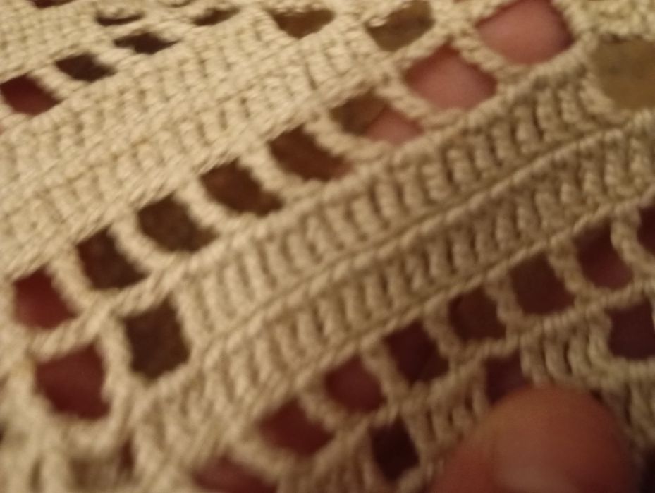 Toalha em renda feita á mão