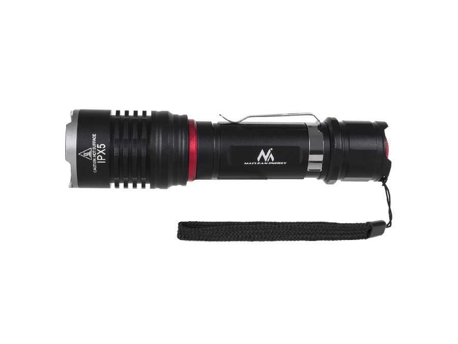 Lampa latarka rowerowa CREE 10W 800lm LED + uchwyt Maclean MCE220