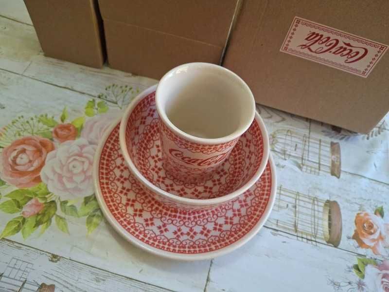 Zestaw Ceramiczny Bolesławiec Coca Cola