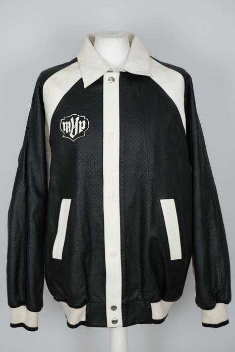Broke vera pelle jacket leather włoska kurtka skórzana męska r L