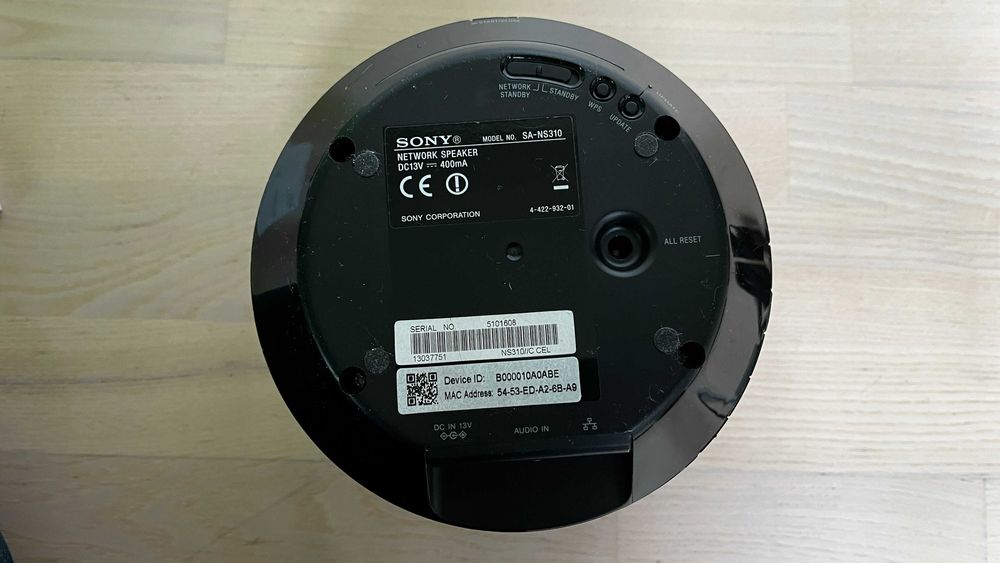 Głośnik sieciowy SONY SA-NS310 - AirPlay, DLNA