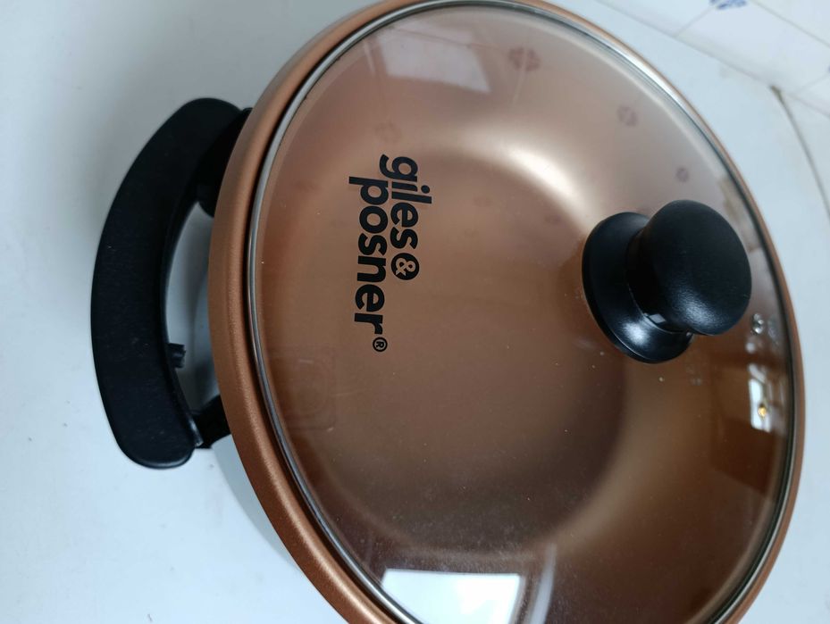 Panela elétrica grande multiuso, marca giles&posner